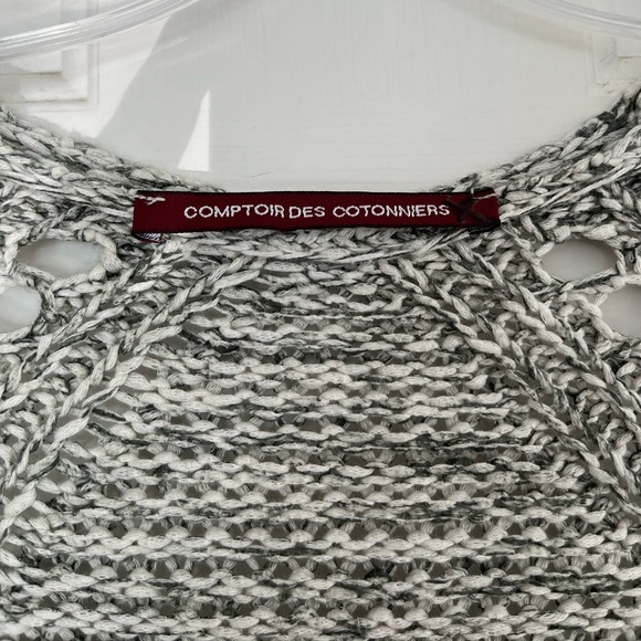 👠 Comptoir des Cotonniers Long Sleeve Knit Button Front V-neck Cardigan Small - Picture 2 of 12
